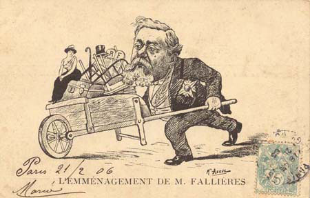 L'emménagement de M. Fallières
