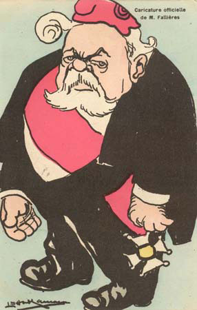Caricature officielle de M. Fallières