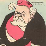 Caricature officielle de M. Fallières - Agrandir l'image