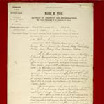 A. Fallires, maire de Nrac, fait voter par le conseil municipal la construction d'un abattoir et d'une cole, 15 oct. 1876 (p.1) - Agrandir l'image