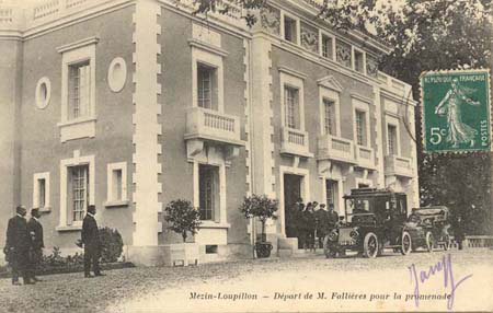 Mézin Loupillon - Départ de M. Fallières pour la promenade (127 J 573)