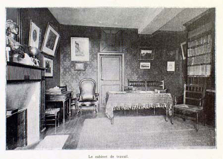 Le cabinet de travail en 1906 (1 J 943/a)