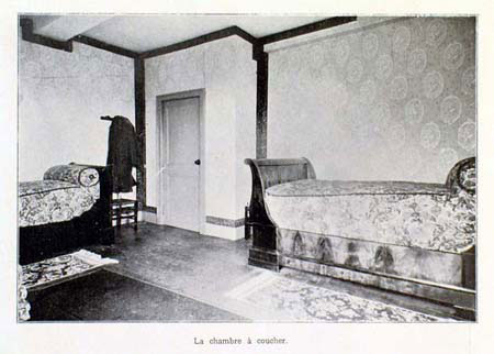 La chambre à coucher en 1906 (1 J 943/b)