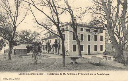 Loupillon, près Mézin - Habitation de M. Fallières, Président de la République (127 J 565)