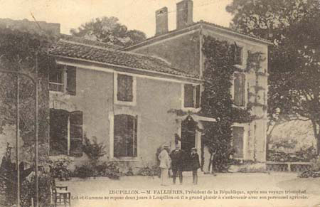 Loupillon.- M.Fallières, Président de la République, après son voyage triomphal) (127 J 569)