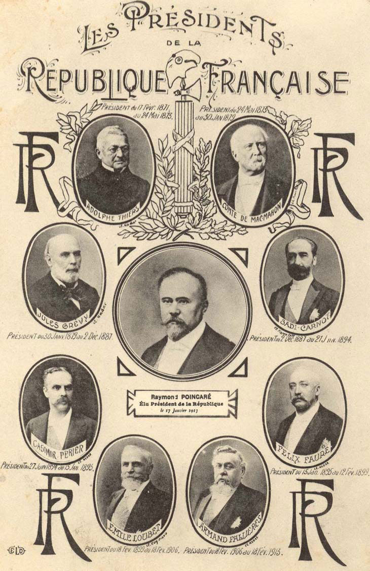 Les prsidents de la Rpublique en 1913  (127 J 511)