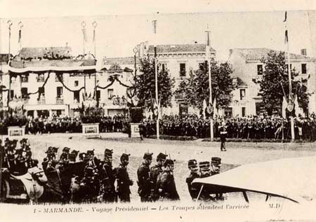 Visite du prsident Fallires en Lot-et-Garonne en 1907 - Marmande, avant l'arrive du prsident (127 J 631)