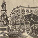 Voyage du prsident Fallires - Alpes-Maritimes - inauguration du monument Gambetta  Nice  - Agrandir l'image