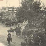 Visite du prsident Fallires en Lot-et-Garonne en 1907 - Marmande, arrive Bd. Gambetta (127 J 624)  - Agrandir l'image