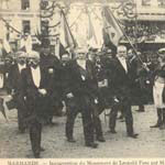 Visite du prsident Fallires en Lot-et-Garonne en 1909 - Marmande, le prsident se rendant  l'inauguration du monument L. Faye (127 J 637)  - Agrandir l'image