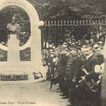 Visite du prsident Fallires en Lot-et-Garonne en 1909 - Marmande, le monument Lopold Faye (127 J 641)  - Agrandir l'image