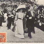 Rceptions de souverains - le roi des Belges en 1910 - aprs la revue de Longchamps (127 J 414)  - Agrandir l'image