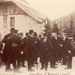 Voyages en France -  Savoie, 1910 - Le prsident Fallires rencontrant les autorits locales (127 J 358)  - Agrandir l'image
