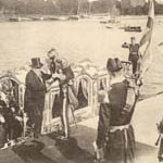 Voyages  l'atranger -  Sude, 1908 - Dbarquement du prsident Fallires (127 J 464)  - Agrandir l'image