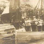 Voyages  l'atranger -  Sude, 1908 - Le roi accueille le prsident Fallires (127 J 473)  - Agrandir l'image