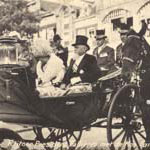 Voyages  l'atranger -  Sude, 1908 - Le prsident Fallires et la reine en voiture (127 J 469)  - Agrandir l'image