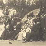 Voyages  l'atranger -  Sude, 1908 - Le prsident Fallires et la reine (127 J 470)  - Agrandir l'image