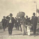 Voyages  l'atranger -  Sude, 1908 - Le prsident Fallires et la reine (127 J 468)  - Agrandir l'image
