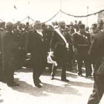 Voyages  l'tranger - Tunisie, 1911 - Le prsident Fallires et les officiels (127 J 697)  - Agrandir l'image