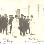 Voyages  l'tranger - Tunisie, 1911 - Le prsident Fallires  Carthage (127 J 475)  - Agrandir l'image